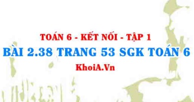 Bài 2.38 trang 53 SGK Toán 6 tập 1 Kết nối tri thức